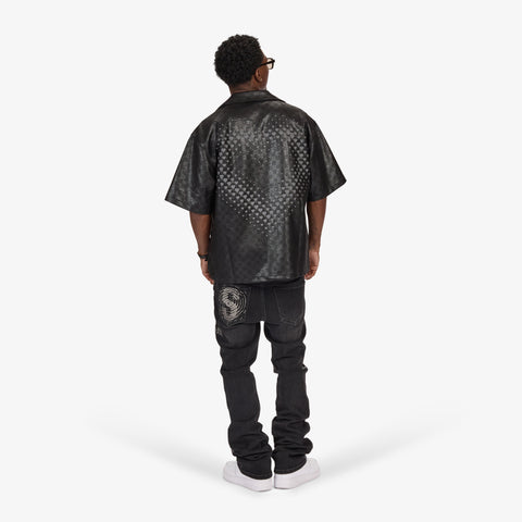 "Madison" Lounge Shirt (black sparkle)