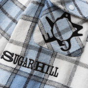 "Angels" Flannel Jacket (baby blue)