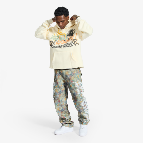 "Astoria" Relaxed Jeans (Paint Smudge)