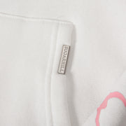 "Blade" Raw Hem Hoodie (white)