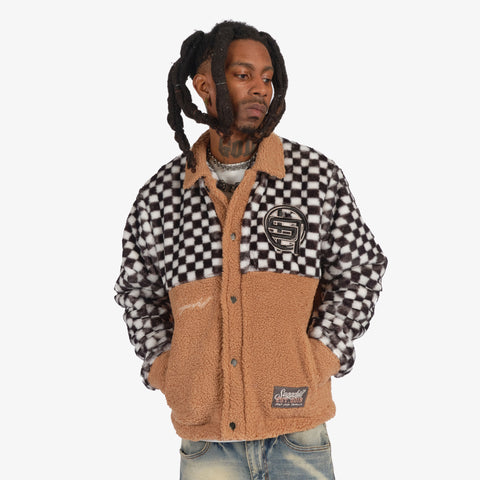 "Cottonwood" Sherpa Jacket (brown)