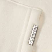 "Beast Of Burden" Raw Hem Hoodie (cream)