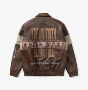 "Liberation" Leather Jacket (brown/tan)