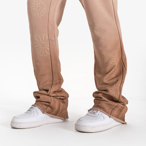 "Janis" Stacked Sweatpants (sand ombre)