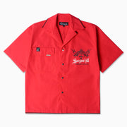 "Sinister" Nylon Lounge Shirt (red)