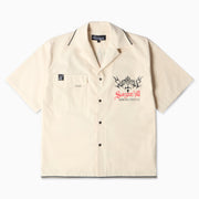 "Sinister" Nylon Lounge Shirt (cream)