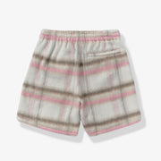 "Tudor" Mohair Shorts (pink plaid)