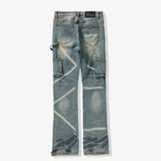 "Temple" Stacked Jeans (stone contrast)