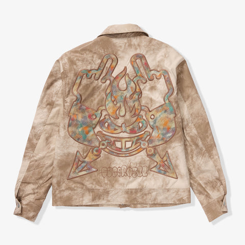 "Franz" Leather Jacket (cracked beige)