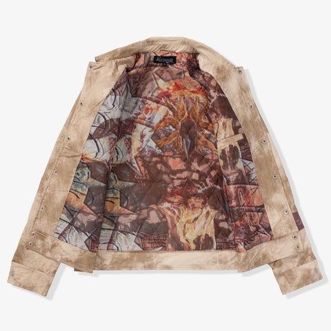 "Franz" Leather Jacket (cracked beige)