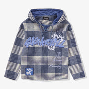 "Tuco" Hockey Hoodie (blue plaid)