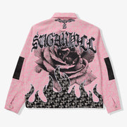 "Widow" Jacket (pink jacquard)