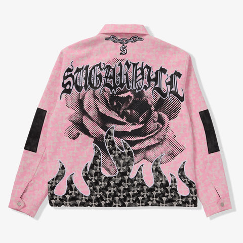 "Widow" Jacket (pink jacquard)