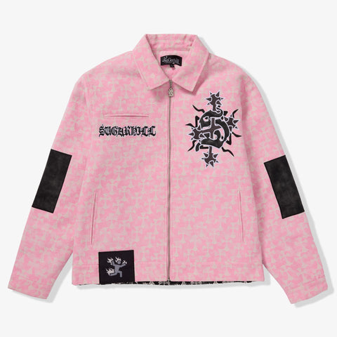 "Widow" Jacket (pink jacquard)