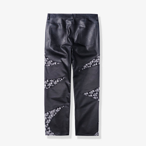 "Sabotage" Leather Pants (black crosses)