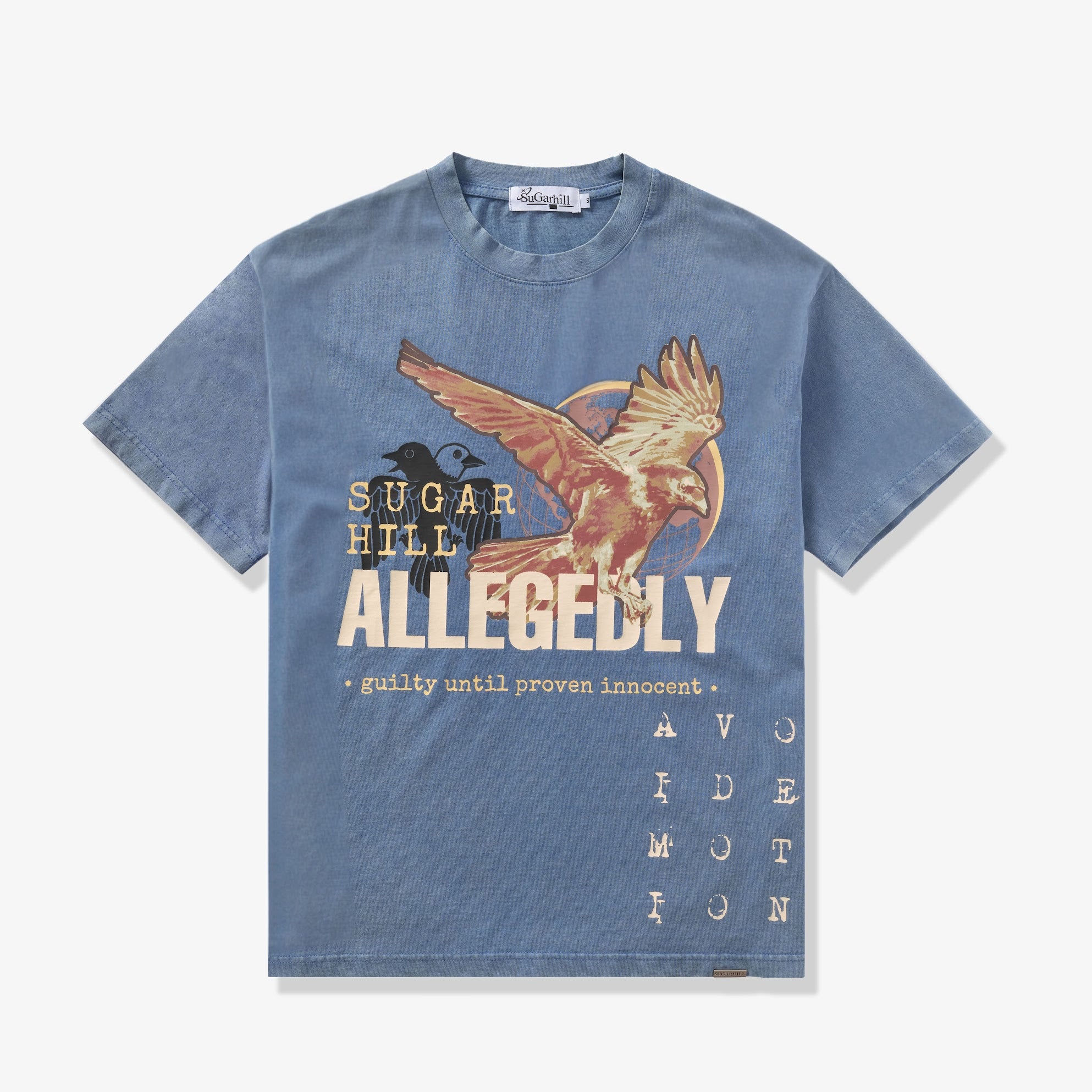 【YOURNUS】Guilty Damage Pigment T-Shirt BLEGH T-Shirt – Anime Night