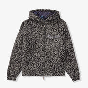 "Love Lost" Fur-Zip Hoodie (gray cheetah)