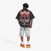 "Sinister" Nylon Lounge Shirt (black)