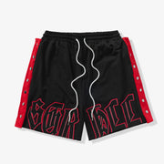 "Magnolia" Snap Shorts (red/black)