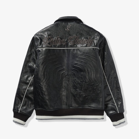 "Focus" Leather Jacket (black)