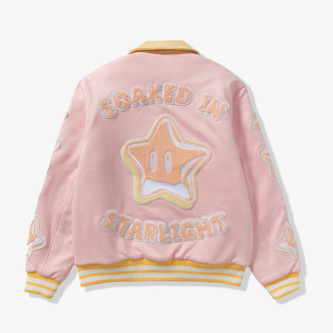 "Starlight" Suede Jacket (pink lemonade)