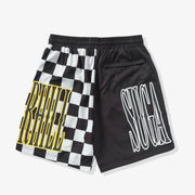 "Lewis" Polyester Shorts (black/white)