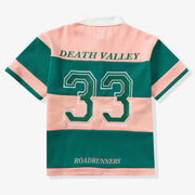 "Roadrunners" Box-Fit Rugby Polo (green/orange)