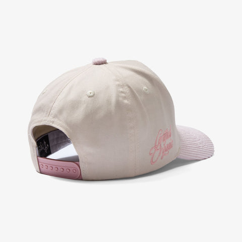 "All Natural" Hat (cream/pink corduroy)