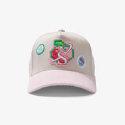 "All Natural" Hat (cream/pink corduroy)