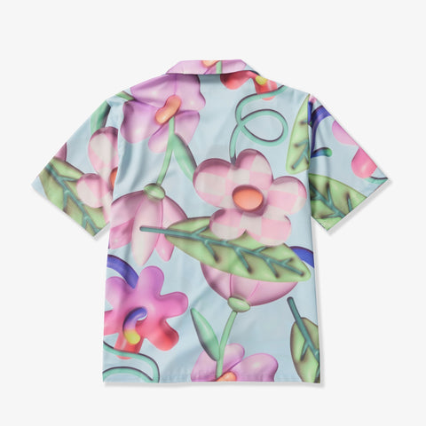 "Flora" Button-Up Shirt (baby blue)