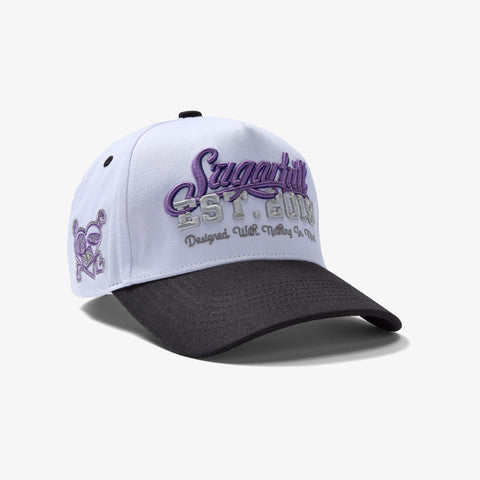 "Mindless" Twill Hat (white/black)