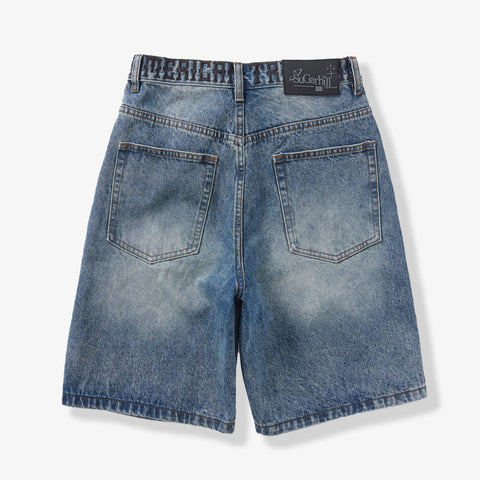 "Cruel" Denim Shorts (dark blue wash)