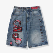 "Cruel" Denim Shorts (dark blue wash)