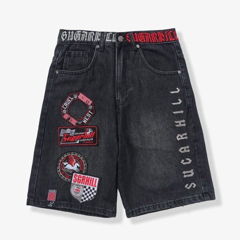 "Cruel" Denim Shorts (black wash)