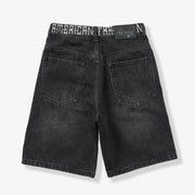 "Cruel" Denim Shorts (black wash)