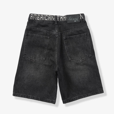 "Cruel" Denim Shorts (black wash)