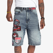 "Cruel" Denim Shorts (dark blue wash)