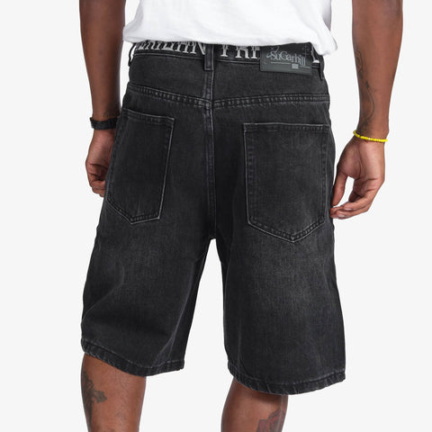 "Cruel" Denim Shorts (black wash)