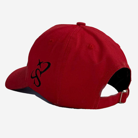 "Cleanup" Washed Strapback (red)