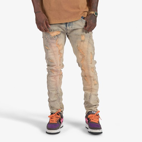 "Dragon" Jeans (pastel wash)