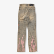 "Disco" Relaxed Fit Jeans (blue wheat)