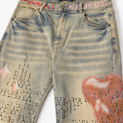 "Disco" Relaxed Fit Jeans (blue wheat)