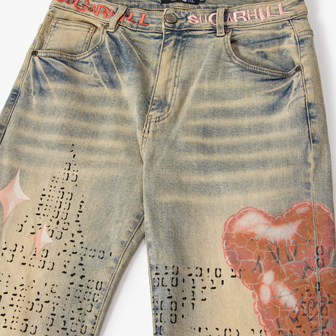 "Disco" Relaxed Fit Jeans (blue wheat)