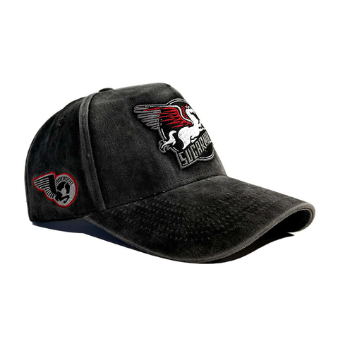 "Passenger" Washed Strapback (black)