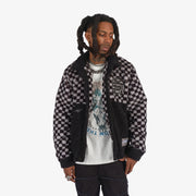 "Cottonwood" Sherpa Jacket (black/gray)