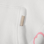 "Blade" Raw Hem Hoodie (white)