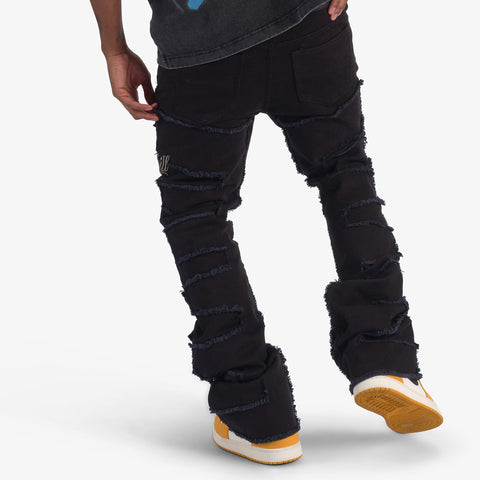 "Doom" Stacked Jeans (black)