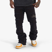 "Doom" Stacked Jeans (black)