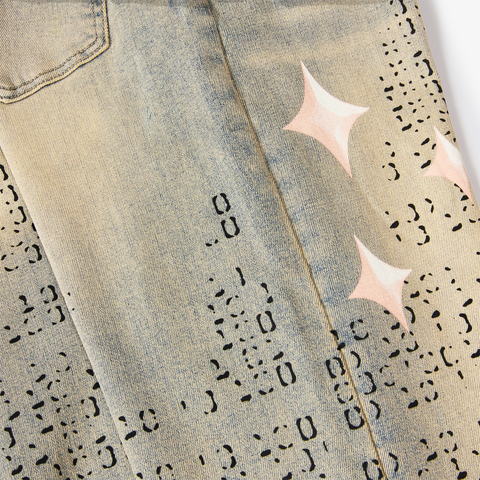 "Disco" Relaxed Fit Jeans (blue wheat)