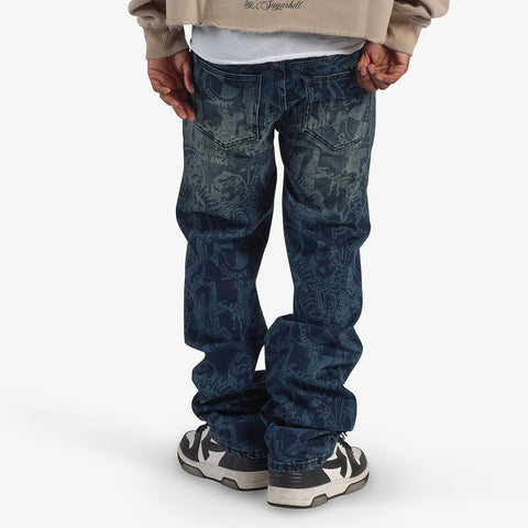 "Embrace" Relaxed Fit Jeans (blue wash)